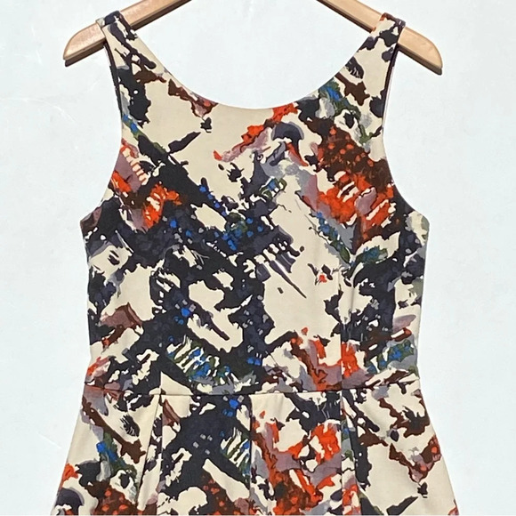 ANTHROPOLOGIE MAEVE Women’s Fit and Flare Multi Color Floral Knit Dress large - Picture 3 of 6